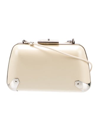 Balenciaga Leather Minaudière Trapeze