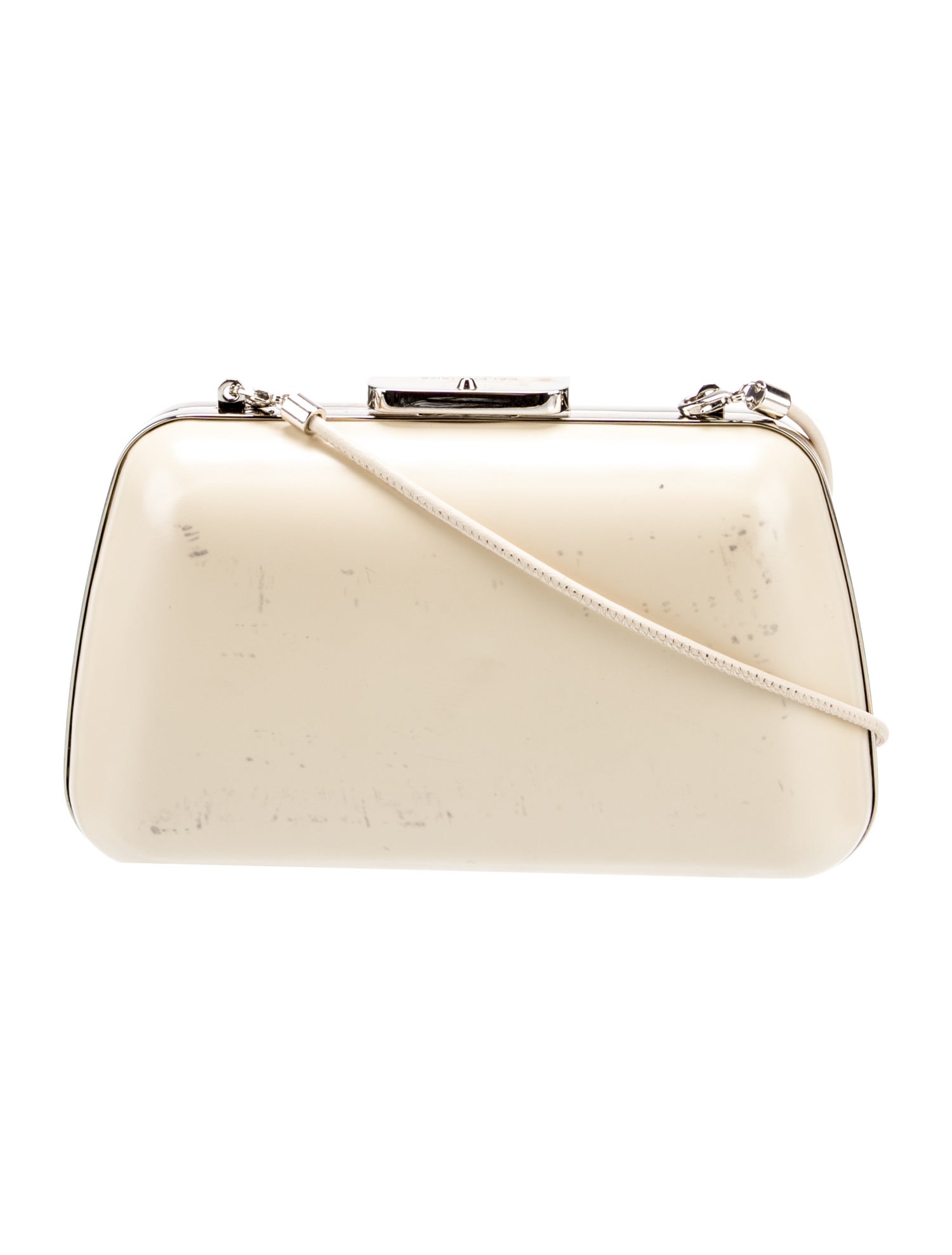 Balenciaga Leather Minaudière Trapeze