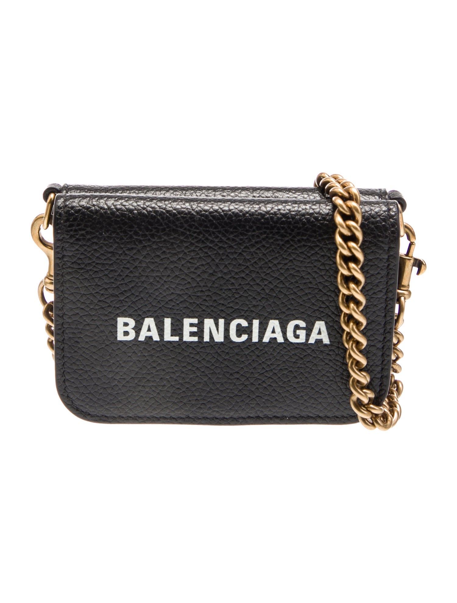 Balenciaga Leather Cash Wallet on Chain