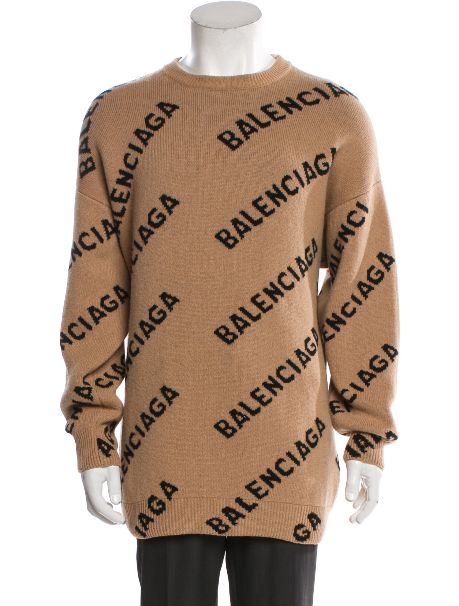 Balenciaga 2021 Allover Logo Pullover