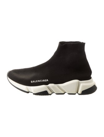 Balenciaga Speed Trainer Mid 'Black White' Sock Sneakers