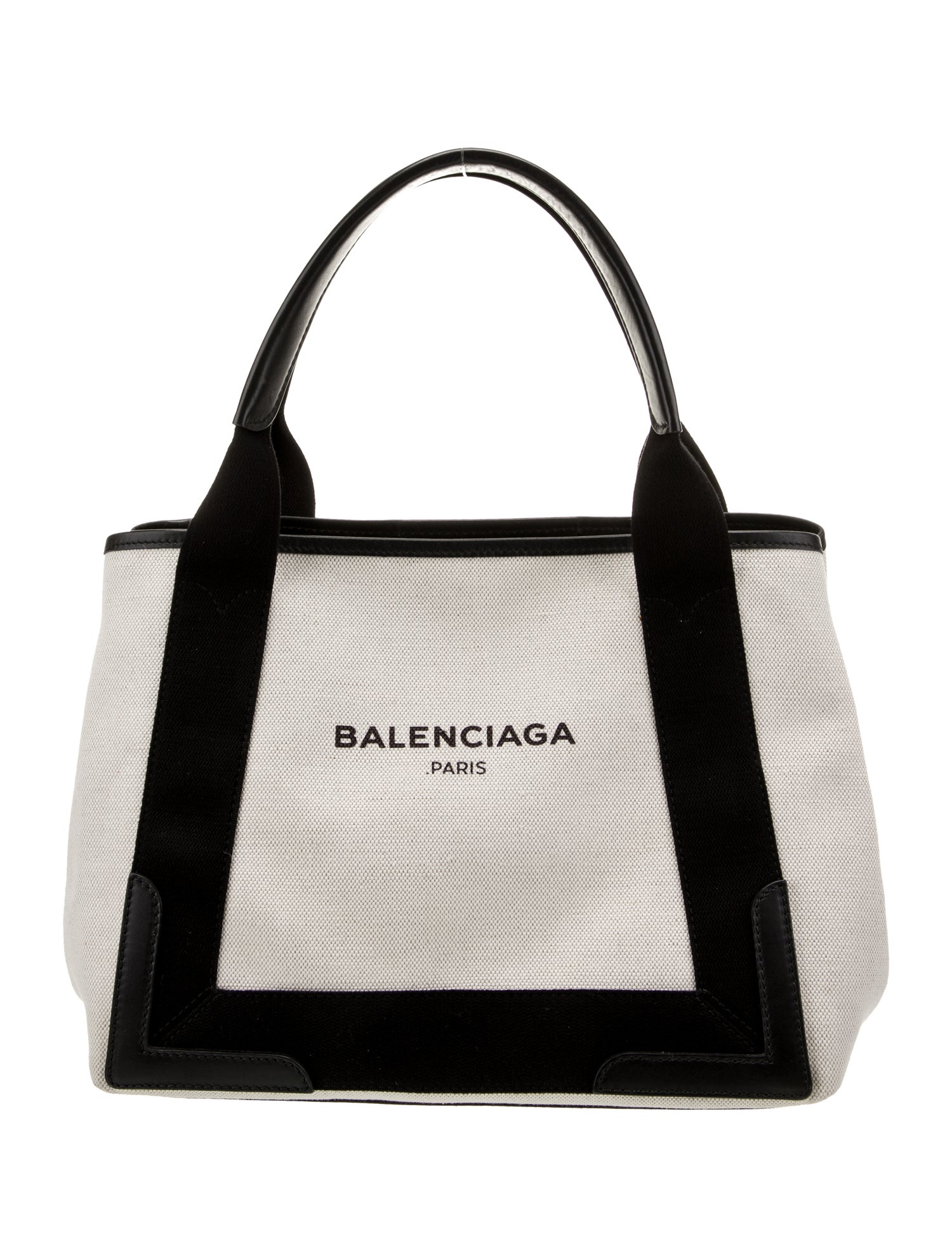 Balenciaga Navy XS Cabas w/ Pouch - Neutrals Totes, Handbags