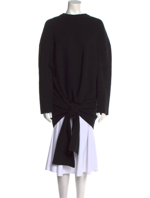 Balenciaga 2017 Sash-Tie Accent Sweater