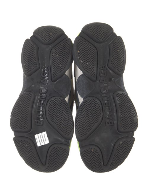 Balenciaga Suede Colorblock Pattern Chunky Sneakers