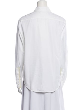 Balenciaga 2014 Long Sleeve Button-Up Top
