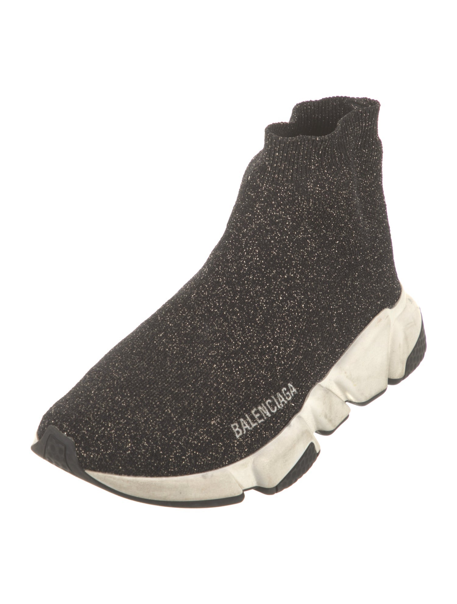 Balenciaga Speed Trainer 'Glitter' Sock Sneakers