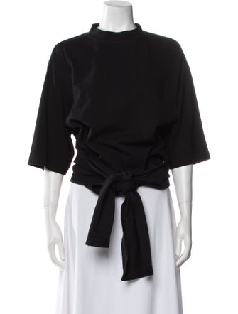 Balenciaga 2017 Mock Neck Blouse