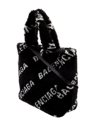 Balenciaga Faux Fur Messenger Bag XS