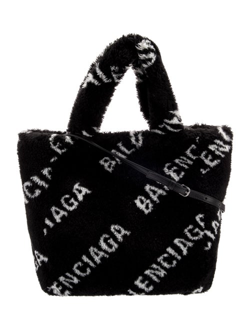 Balenciaga Faux Fur Messenger Bag XS