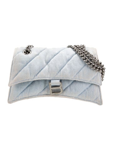 Balenciaga Shoulder Bags Denim Crush Small 2023