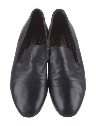 Balenciaga Leather Studded Accents Loafers