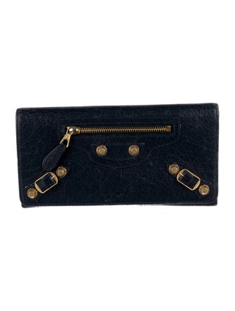 Balenciaga Leather Continental Wallet