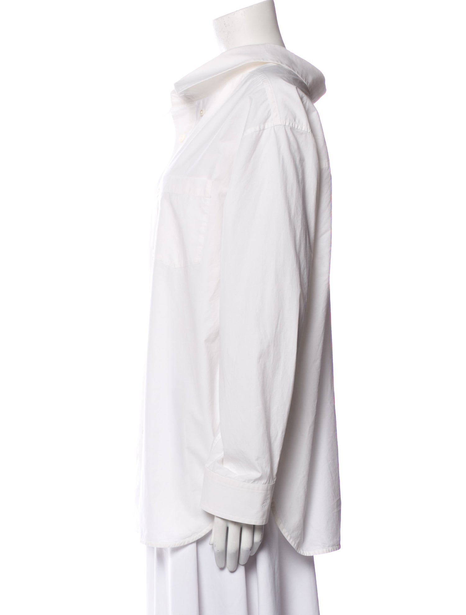 Balenciaga 2016 Long Sleeve Button-Up Top