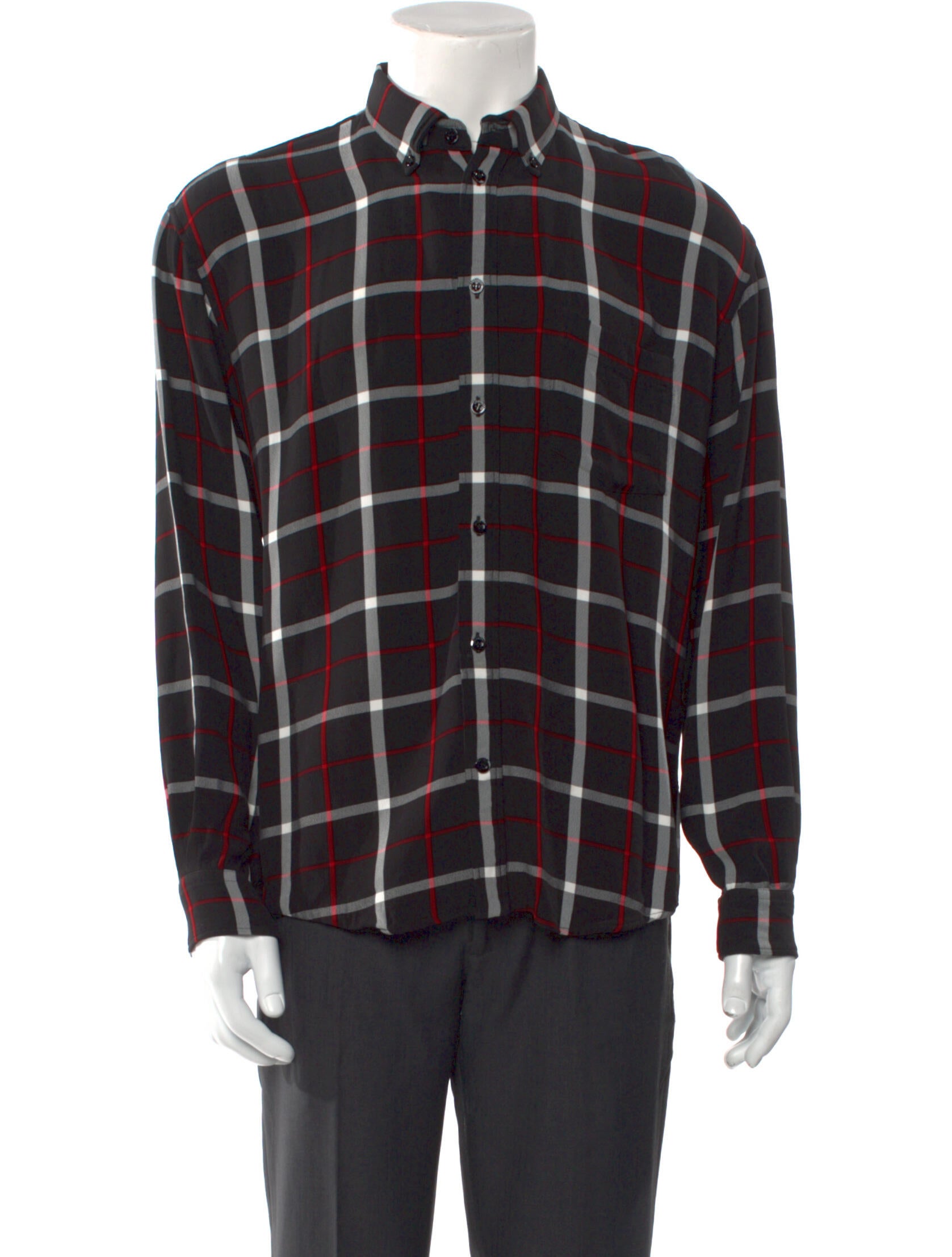 Balenciaga 2019-2020 Plaid Print Shirt