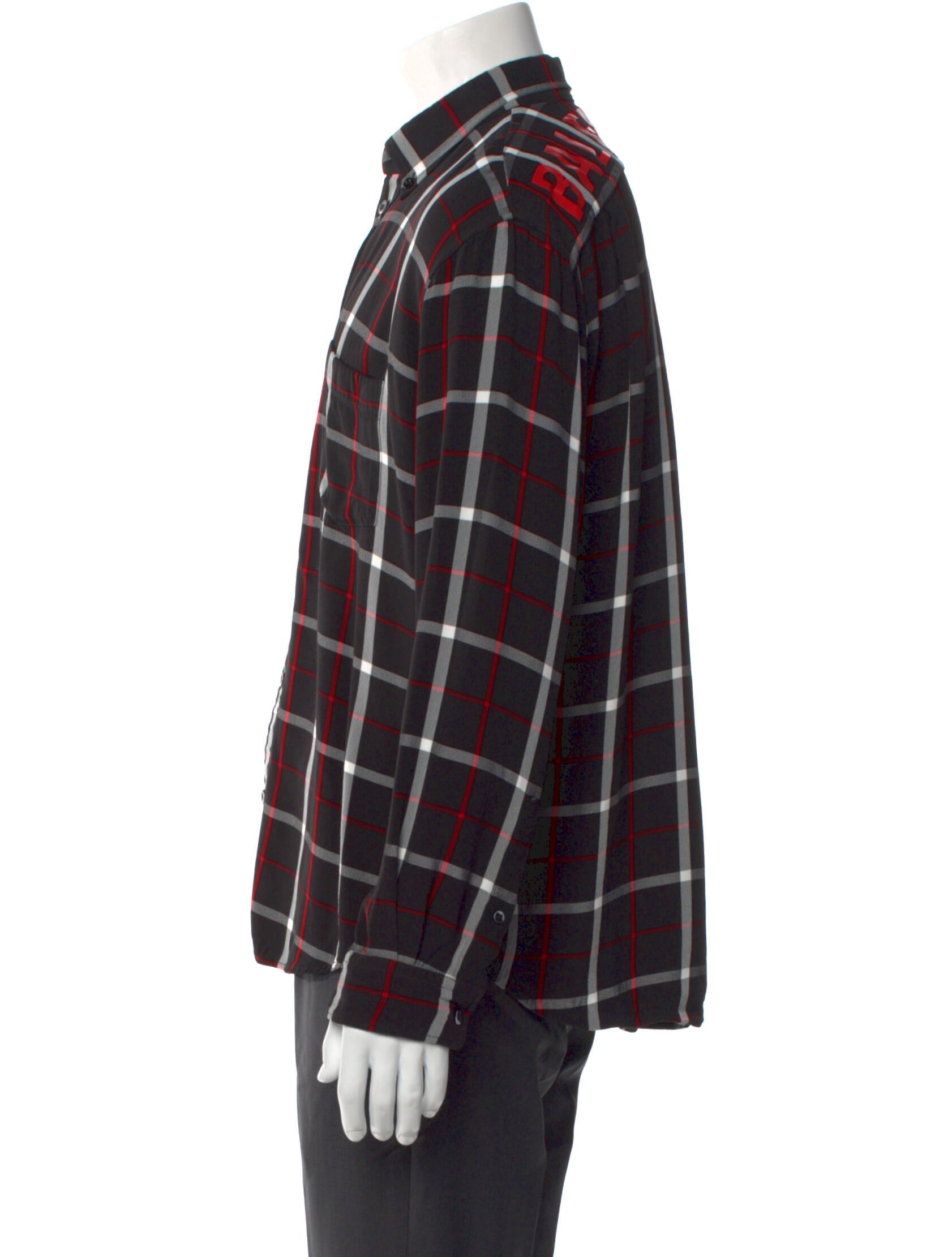 Balenciaga 2019-2020 Plaid Print Shirt