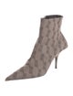 Balenciaga Monogram Pattern Canvas Sock Boots