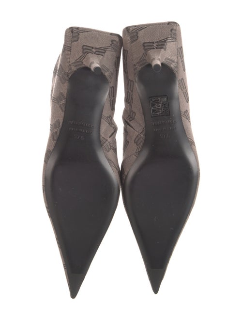 Balenciaga Monogram Pattern Canvas Sock Boots