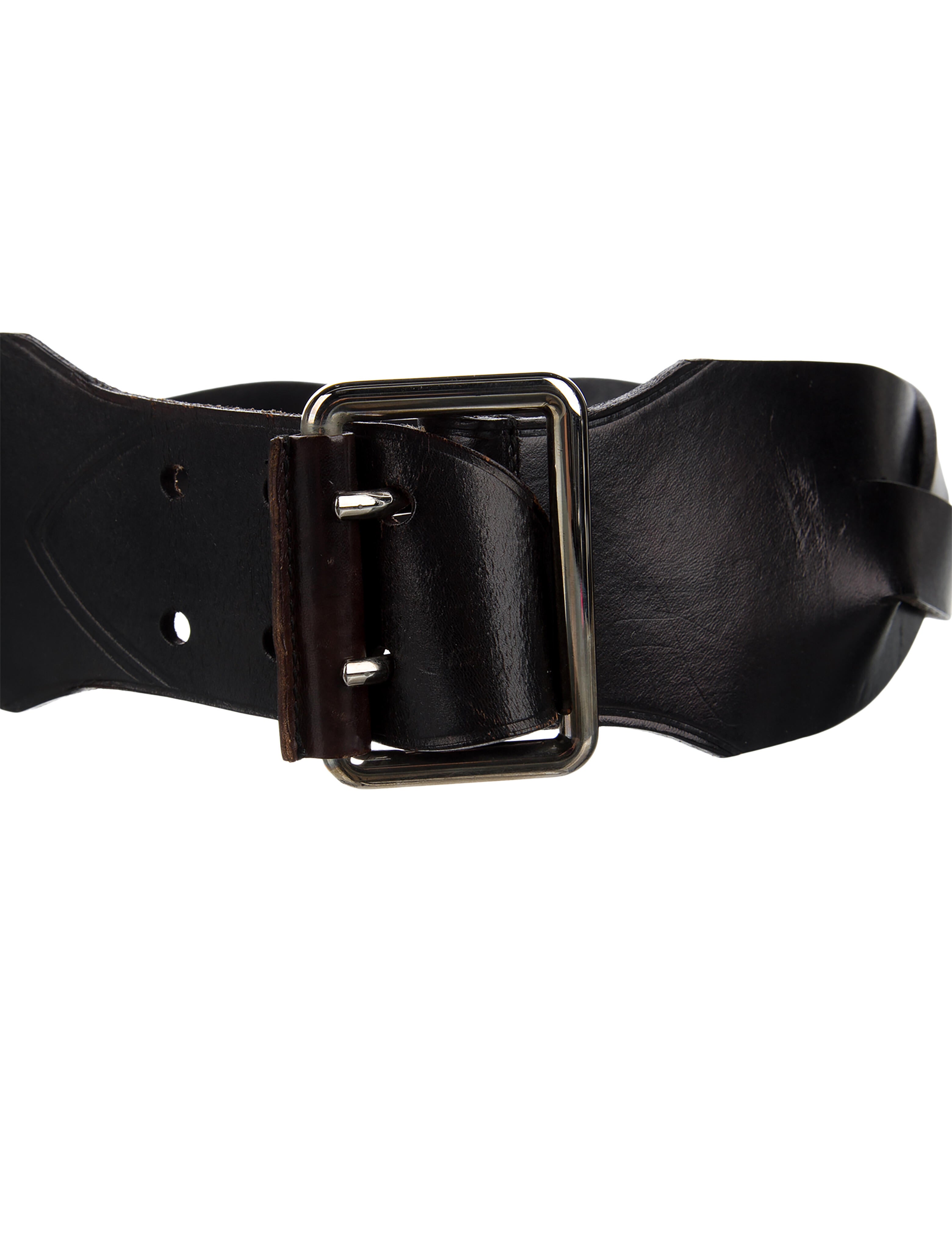 Balenciaga Wide Leather Waist Belt
