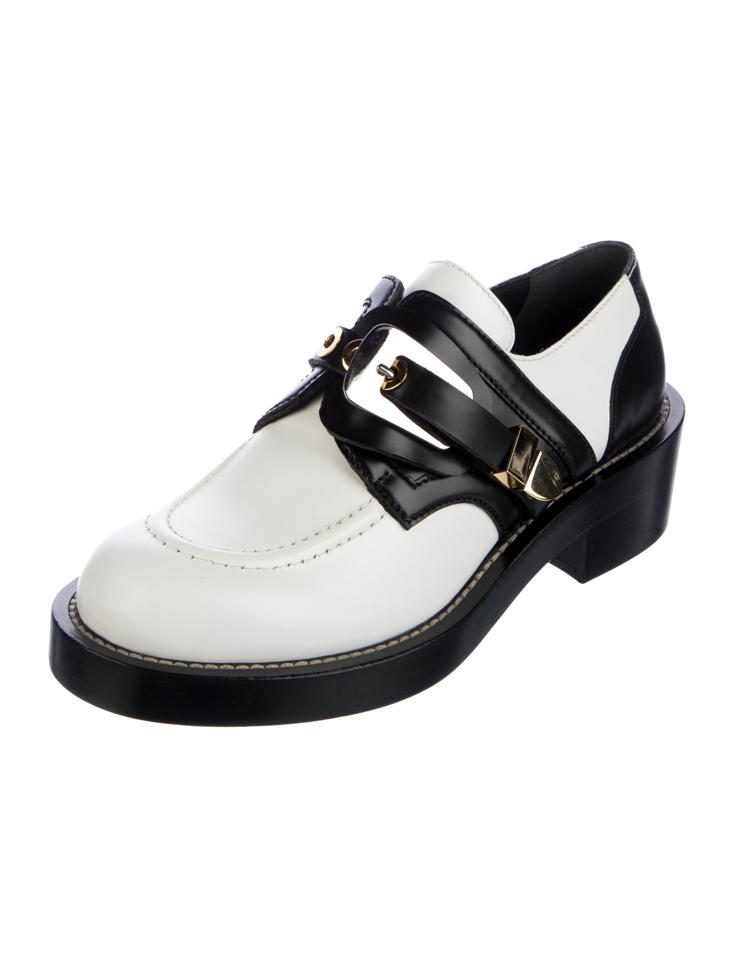 Balenciaga Leather Oxfords