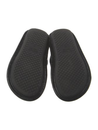 Balenciaga Embossed Leather Slides