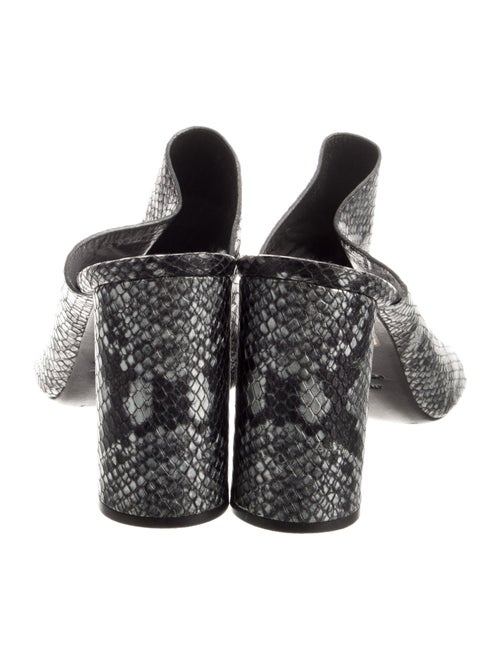 Balenciaga Leather Animal Print Slides