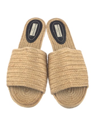 Balenciaga Straw Espadrilles