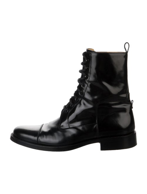 Balenciaga Leather Combat Boots