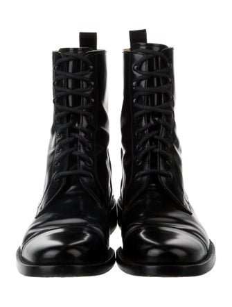 Balenciaga Leather Combat Boots