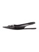 Balenciaga Leather Slingback Flats