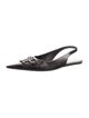 Balenciaga Leather Slingback Flats