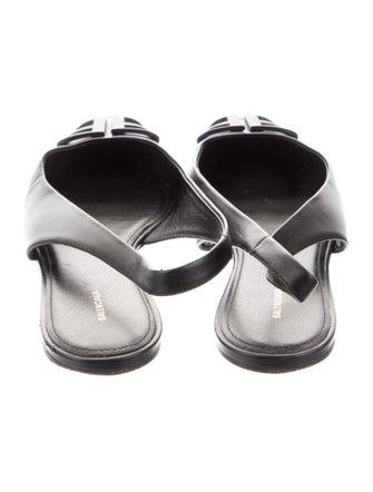 Balenciaga Leather Slingback Flats