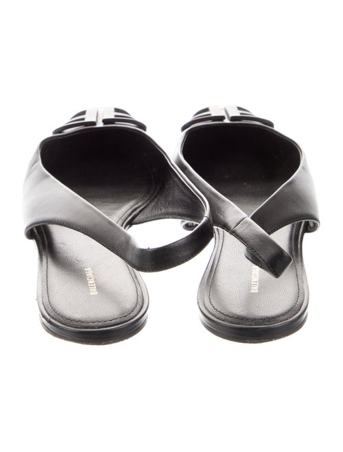 Balenciaga Leather Slingback Flats