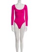 Balenciaga Scoop Neck Long Sleeve Bodysuit