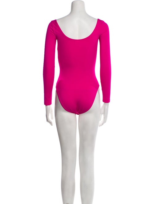 Balenciaga Scoop Neck Long Sleeve Bodysuit