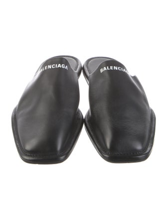 Balenciaga Leather Slippers
