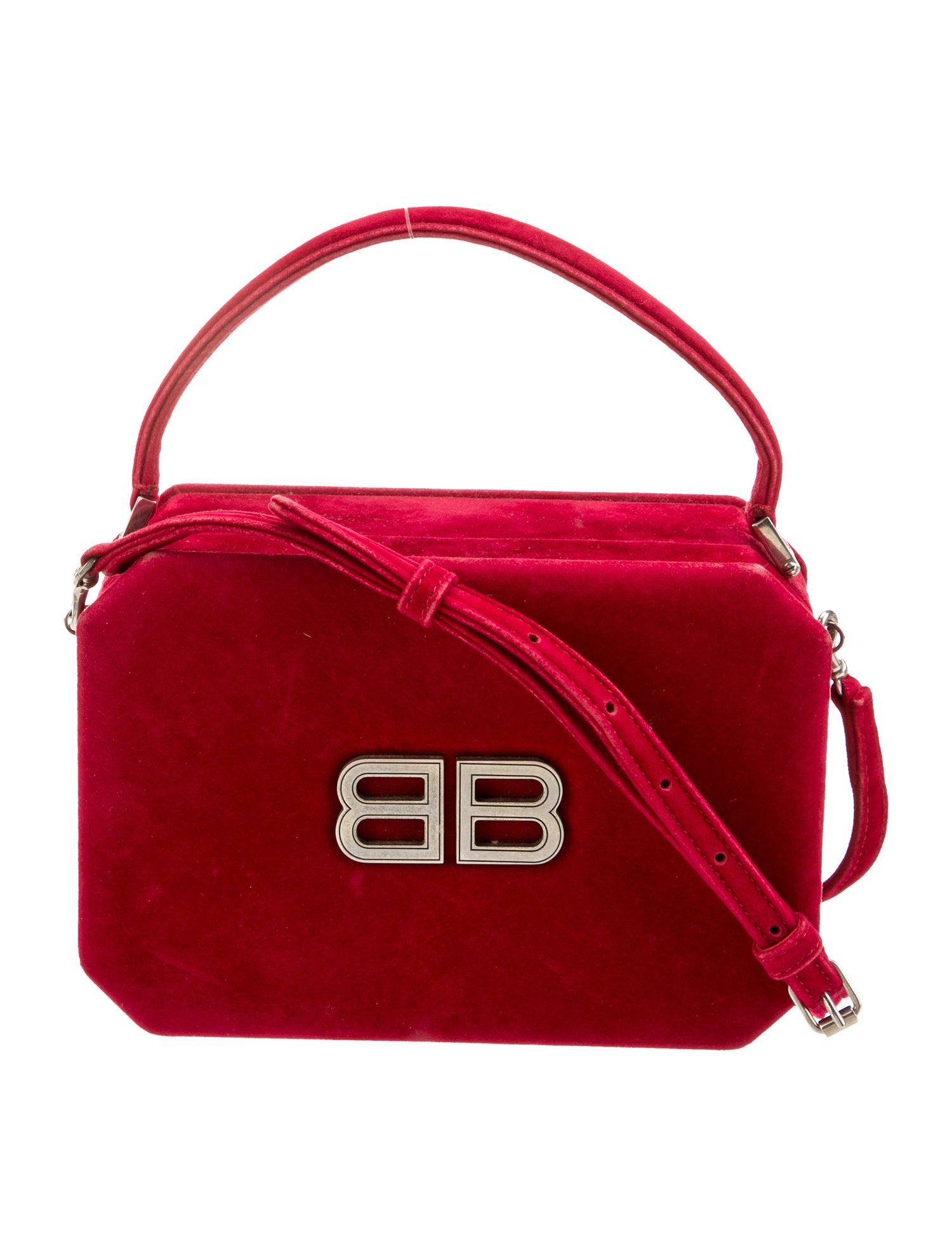 Balenciaga Velvet Top Handle Bag