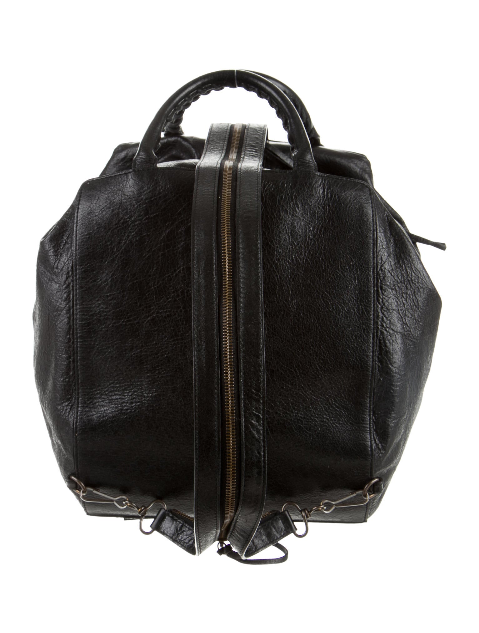 Balenciaga Motocross Classic Zip Traveler Backpack - Black