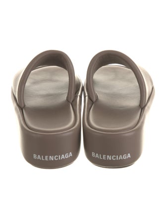 Balenciaga Leather Slides