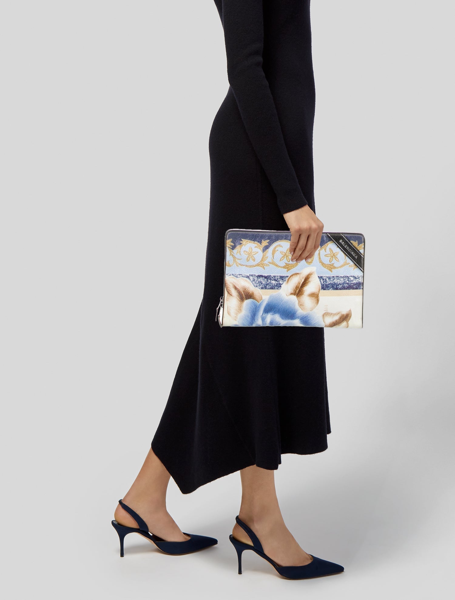 Balenciaga Leather Clutch