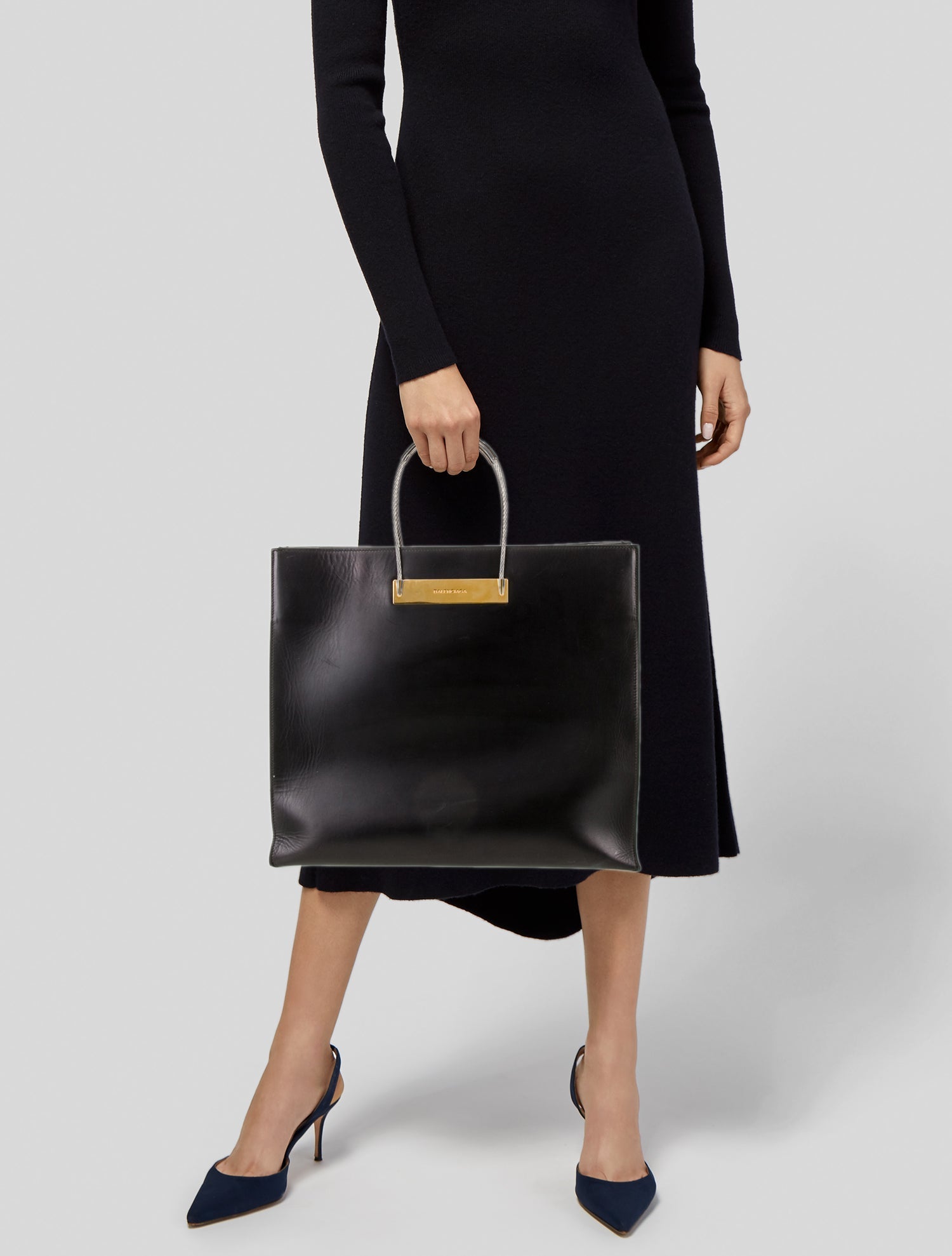 Balenciaga Leather Top Handle Bag Medium