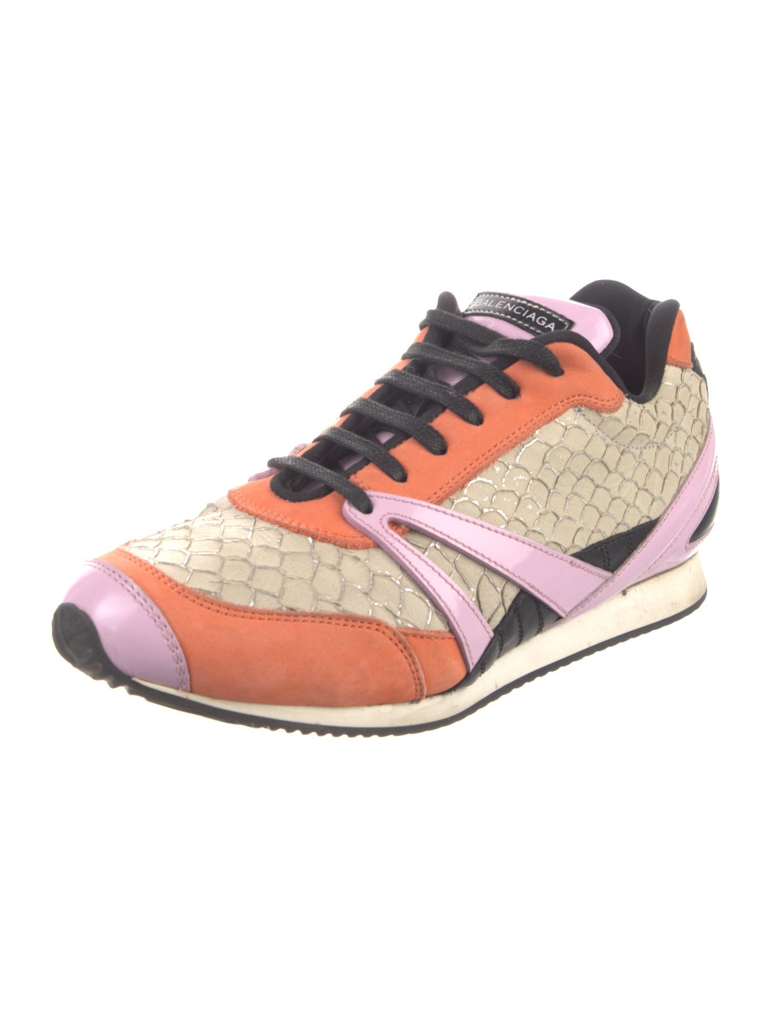 Balenciaga Leather Printed Sneakers