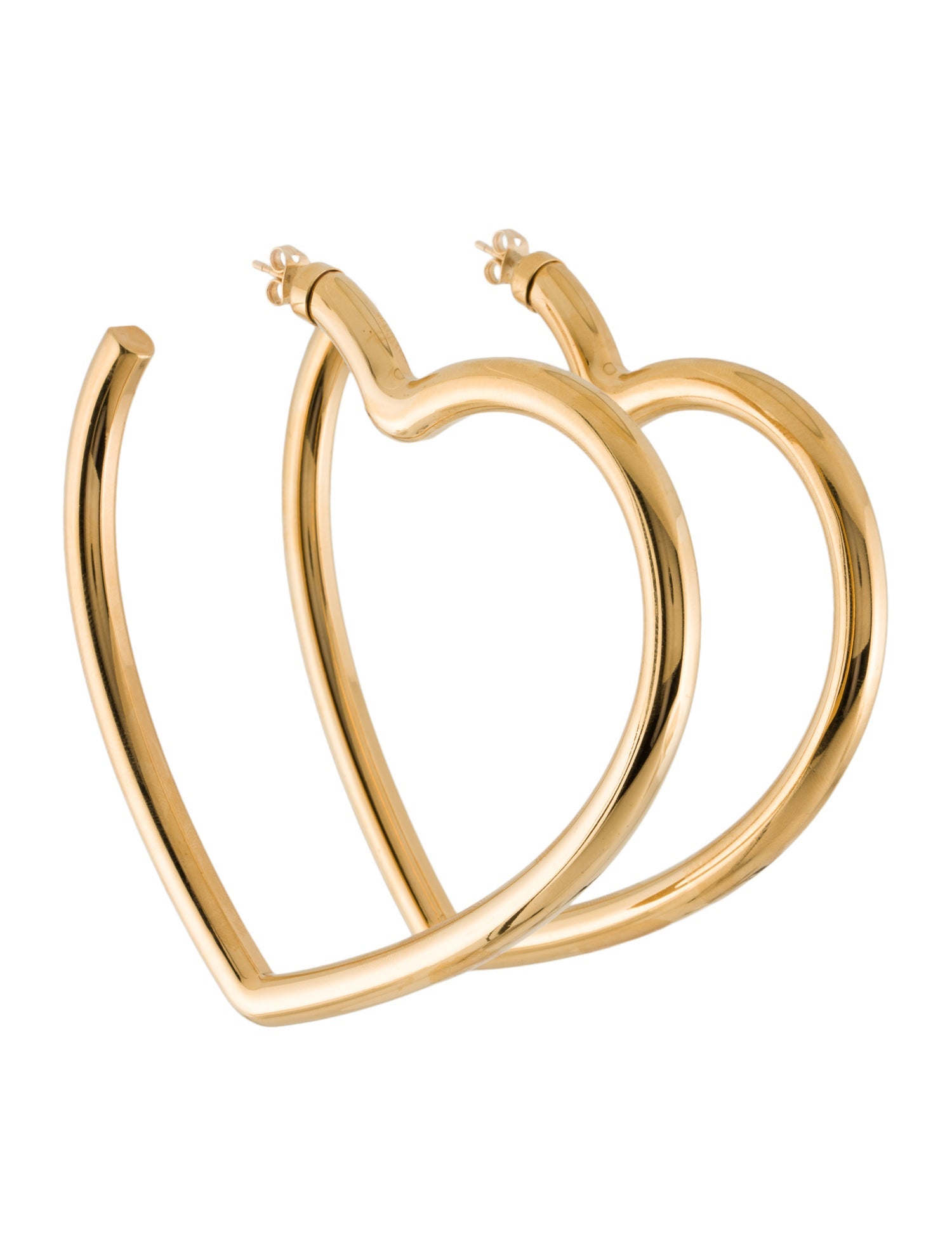 Balenciaga Oversized Heart Hoop Earrings