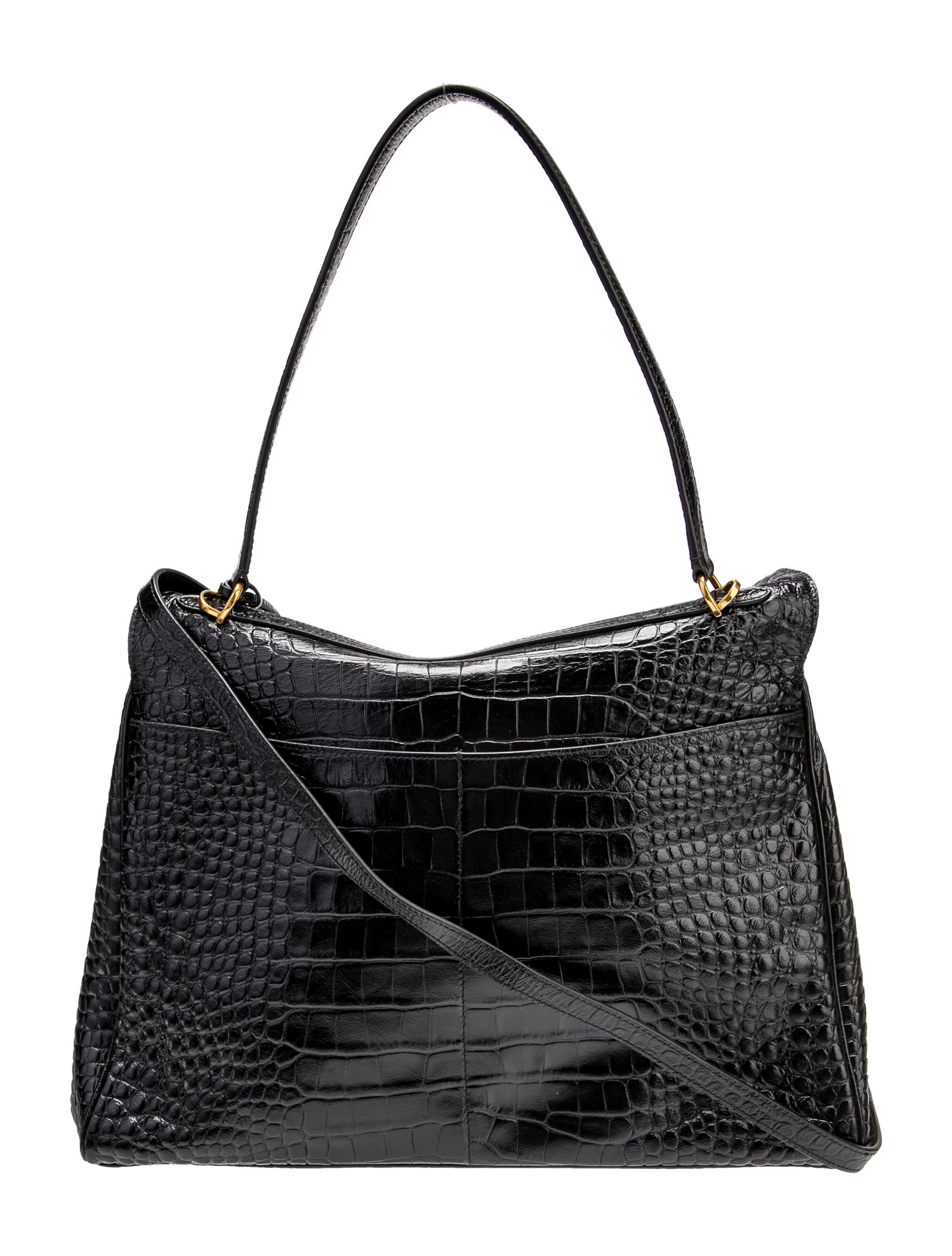 Balenciaga Embossed Leather Rodeo Large