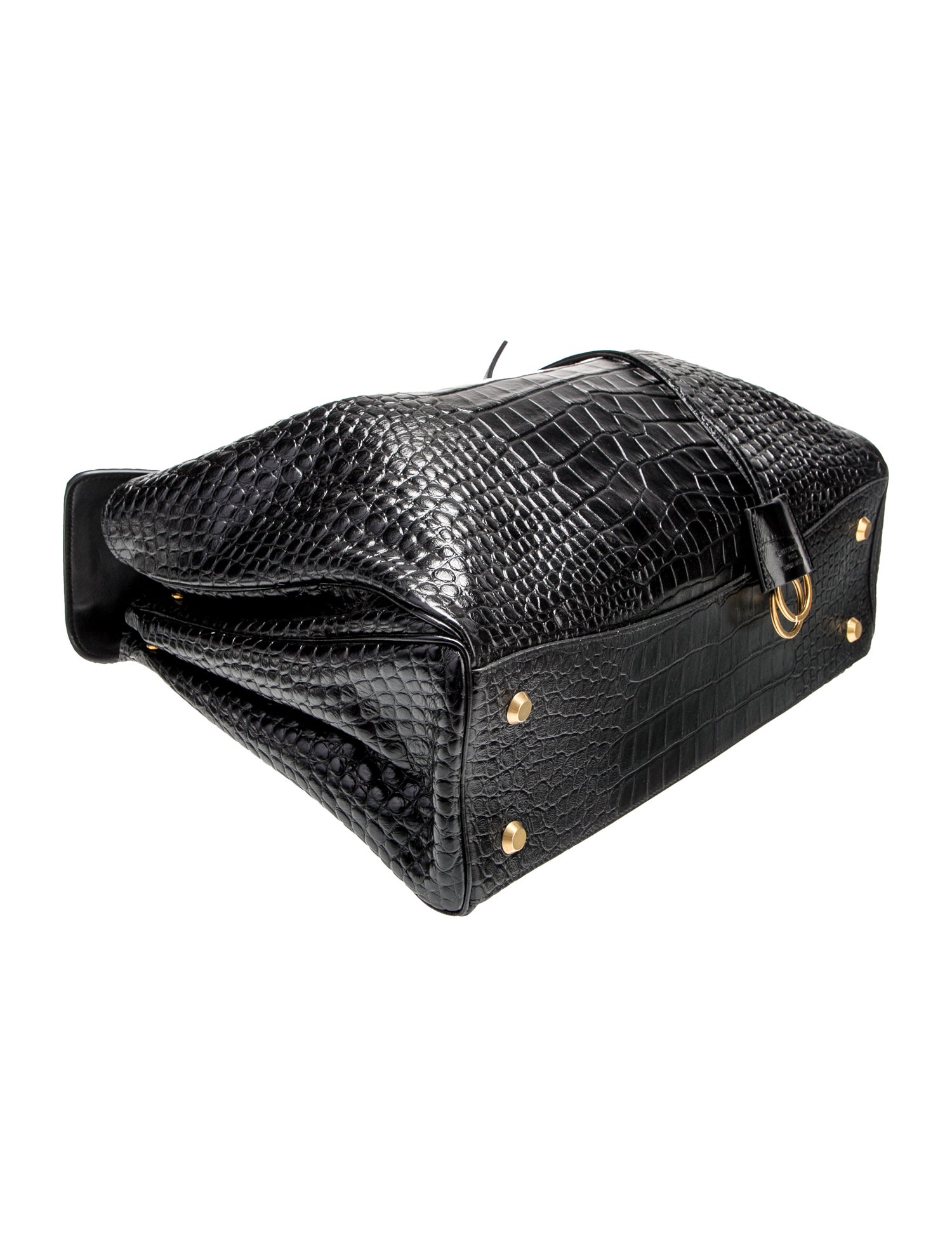 Balenciaga Embossed Leather Rodeo Large