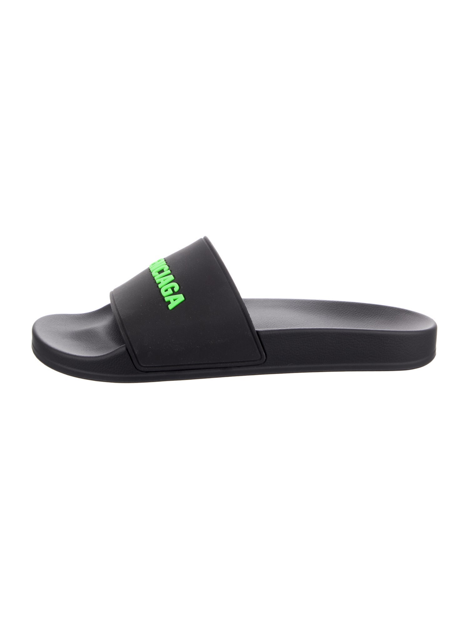 Balenciaga Rubber Graphic Print Slides