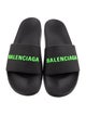 Balenciaga Rubber Graphic Print Slides