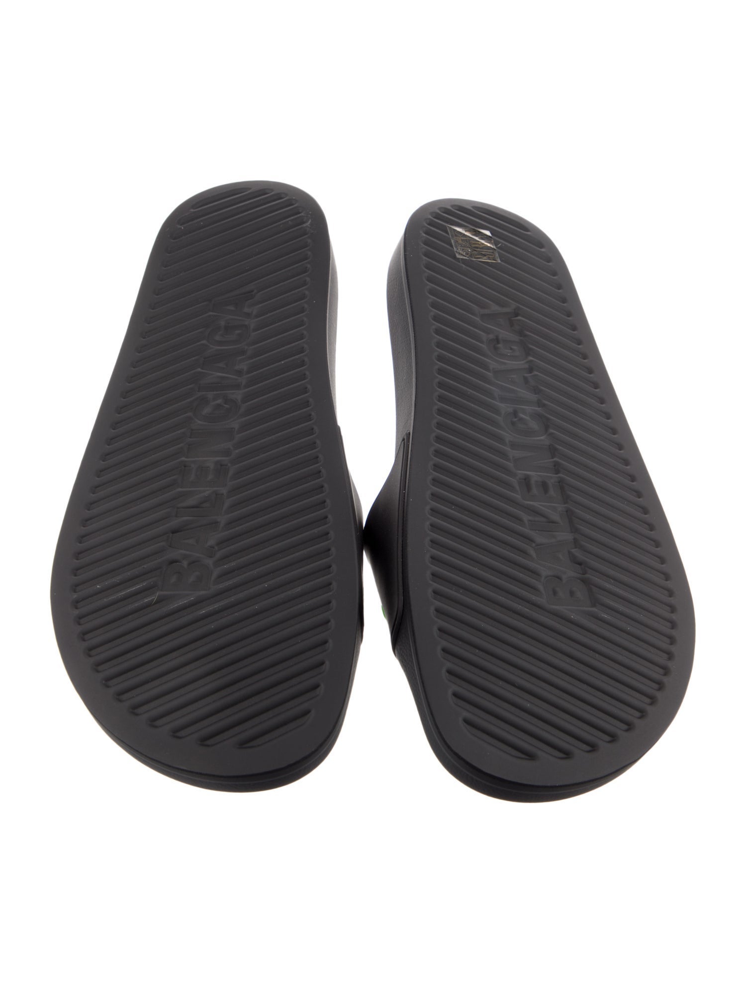 Balenciaga Rubber Graphic Print Slides
