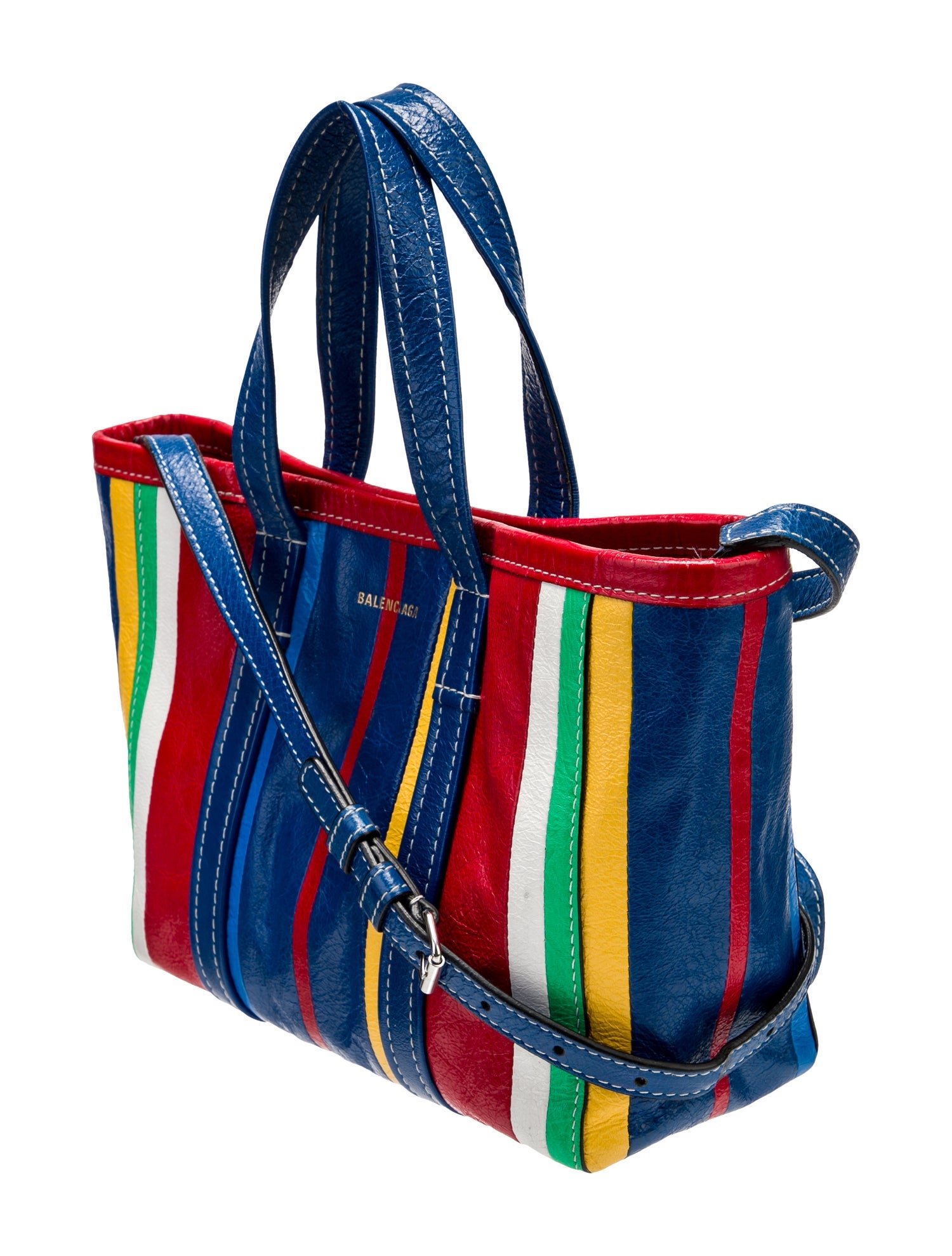 Balenciaga Leather Barbes East West Shopper Small