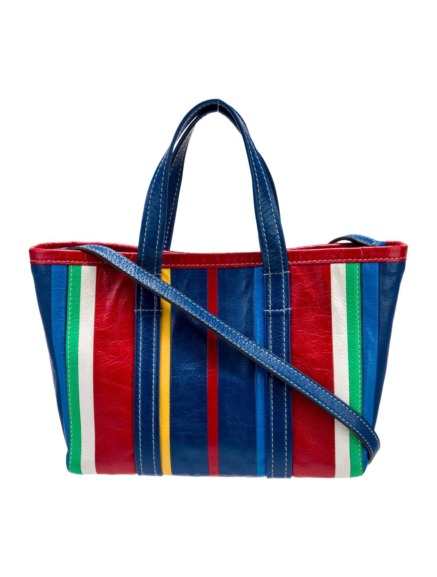 Balenciaga Leather Barbes East West Shopper Small