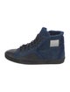 Balenciaga Suede Leather Trim Embellishment Sneakers